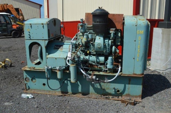 Delco 45KW generator w/ Detroit diesel engine, serial# 480-H-64