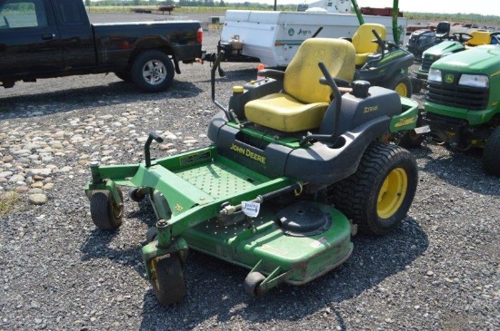 JD 757 zero turn w/ 752 hrs, 60'' deck, gas