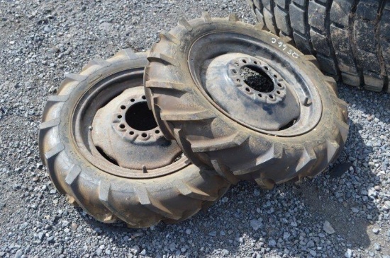 2- 6-16 tires on rims