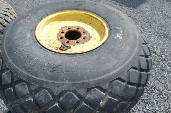 2- 18.4x16.1 tires on rims