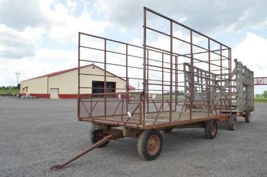 Steel hay wagon