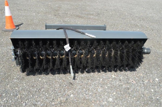Wolverine 6' heavy duty skid mount 6' hyd sweepster