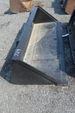 78''  skid mount material bucket