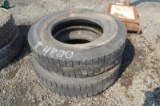 2-used 11R22.5 truck tires