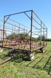 Steel hay wagon