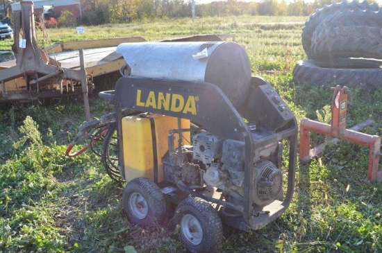 Landa MHC4/35324E hot pressure washer w/ Surefire diesel water heater, 196 hours, Honda GX390 engine