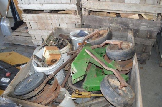 Crate of planter parts