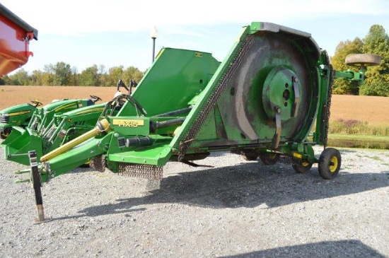 '16 JD HX15 15' heavy duty rotary mower w/ stump jumpers