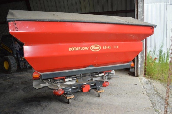 '07 Vicon/Convernlen RS-LX heavy duty fert spreader w/ tarp, 10', 3pt (2 owners manual in office)