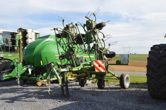 '14 Krone KWT8.82/8 tedder, 29' working width, serial# 898744