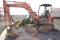 Kubota KX123-3 mini excavator w/ 8012 hrs, 2sp, hyd thumb, 24'' digging bucket