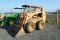 Case 1845C uni-loader skid loader w/ 60'' material bucket, 4352 hrs, aux hyd, manual quick att, hand