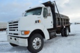 '00 Sterling dump truck w/ Cummins 300 HP engine, 12' box w/ automatic roll tarp, 192,276 miles, 10