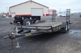 '05 BigTex 12ET heavy duty equipment trailer w/ ramps, VIN# 16VEX182652365943 (title)