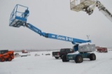 Genie S-65 65' man lift w/ 5300 hrs, 4wd, gas/propane powered