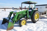 JD 1070 w/ 80 loader w/ bucket, 2249 hrs, 3pt, toplink, 540 pto, 13.6-28 rear rubber, open station w