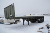 28' Army flat bed semi trailer (no reg)