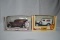 '32 Ford panel delivery bank, & '38 panel truck bank, die-cast metal, new in box (2pc)