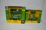 JD 9510 combine w/ heads, & 1958 95 combine w/ heads, new in box