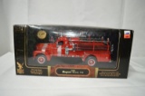 Signature series 1958 Model 750 hook & ladder truck, die-cast metal, 1/24 scale, 24K gold plated coi