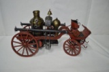 Antique horse-drawn fire truck