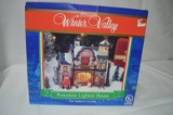 Winter Valley Porcelain lighted house, new in box