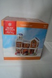Canterbury Lane hand-painted porcelain fire house, new in box