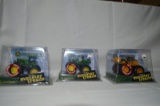 Monster Treads JD wheel loader, JD gator, & JD tractor, new in box