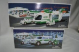 Hess helicopter w/ motorcylce & cruiser & Hess Sport Utility vehicle & motorcyles, new in box (2pc)