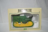 JD 40 track tractor, die-cast metal, new in box