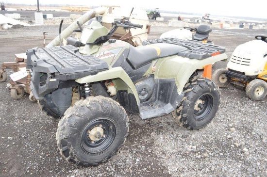 Polaris Sportsman 500 H.O four wheeler w/ 2,913 miles, 2,500# winch, automatic w/ E.B.S. (no registr