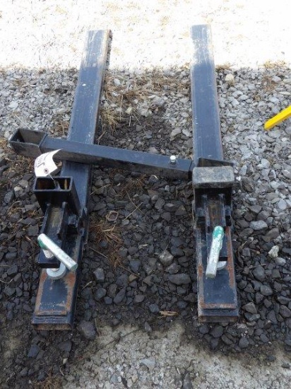 Titan 4000#  clamp on pallet forks, fork length- 43'', total length 60''