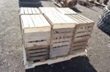 Pallet of 18 wooden crates