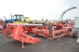 Gehl 865 forage harvester w/ 2 row corn head & 6' pickup head, tandems, (part of a farm retirement a