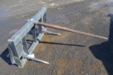 Worksaver skid mount bale spear