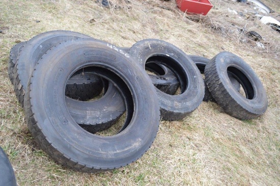7- 11R22.5 used truck tires