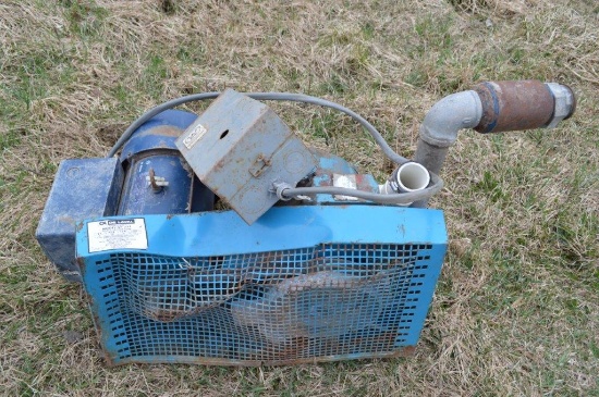 Delaval VP777 vacuum pump w/ 5HP single phase motor