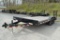 '19 BigTex 10DF 18' equipment trailer w/ drive over fenders, 10,000# GVW, LED lights, vin# 16VEX1821