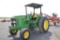 JD 6200 w/ 5919 hrs, 8spd, open station w/ canopy, 2 remotes, 540/1000 pto, 3pt, 18.4-34 rubber (mis