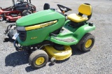 JD X300 riding mower w/ 338 hrs, 42'' deck