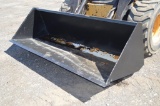 Heavy duty skid mount 84'' material bucket