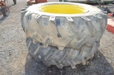 Harvestking 18.4-34 tires w/ JD rims