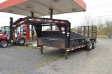 '10 PJ 18' gooseneck car hauler w/ ramp assist, new brakes, full ramps