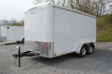 '19 Continental Cargo Elite Series 7'x14' enclosed trailer, w/ swinging doors, LED lights, vin# 5NHU