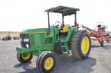 JD 6200 w/ 5919 hrs, 8spd, open station w/ canopy, 2 remotes, 540/1000 pto, 3pt, 18.4-34 rubber (mis