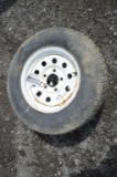 2- 5 bolt trailer tires