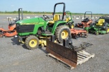 JD 4200 compact tractor w/ 2,214 hrs, 4wd, hydro, 60'' mid mount deck, 540 pto, 1 remote, 3pt, open