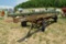 Bale wagon w/ hyd hoist, plow parts & steel beam