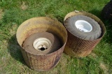 Lawn tractor yard rolling wheels