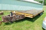 '99 16' Equipment trailer, pintle hitch, w/ dual tandems VIN:1S9C216E1X1489018 (Title)